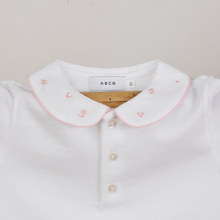 Carica l'immagine nel visualizzatore di Gallery, Polo maniche corte | Fiorellini rosa
