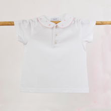 Carica l'immagine nel visualizzatore di Gallery, Polo maniche corte | Fiorellini rosa